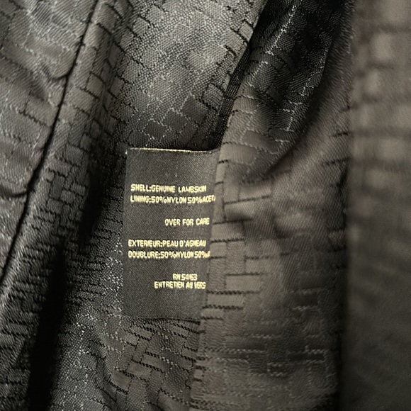 Cole Haan Short Trench Lambskin Doubke Breasted With Belt - Picture 8 of 10